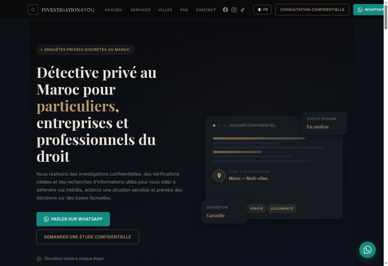 Website preview — Investigation4You